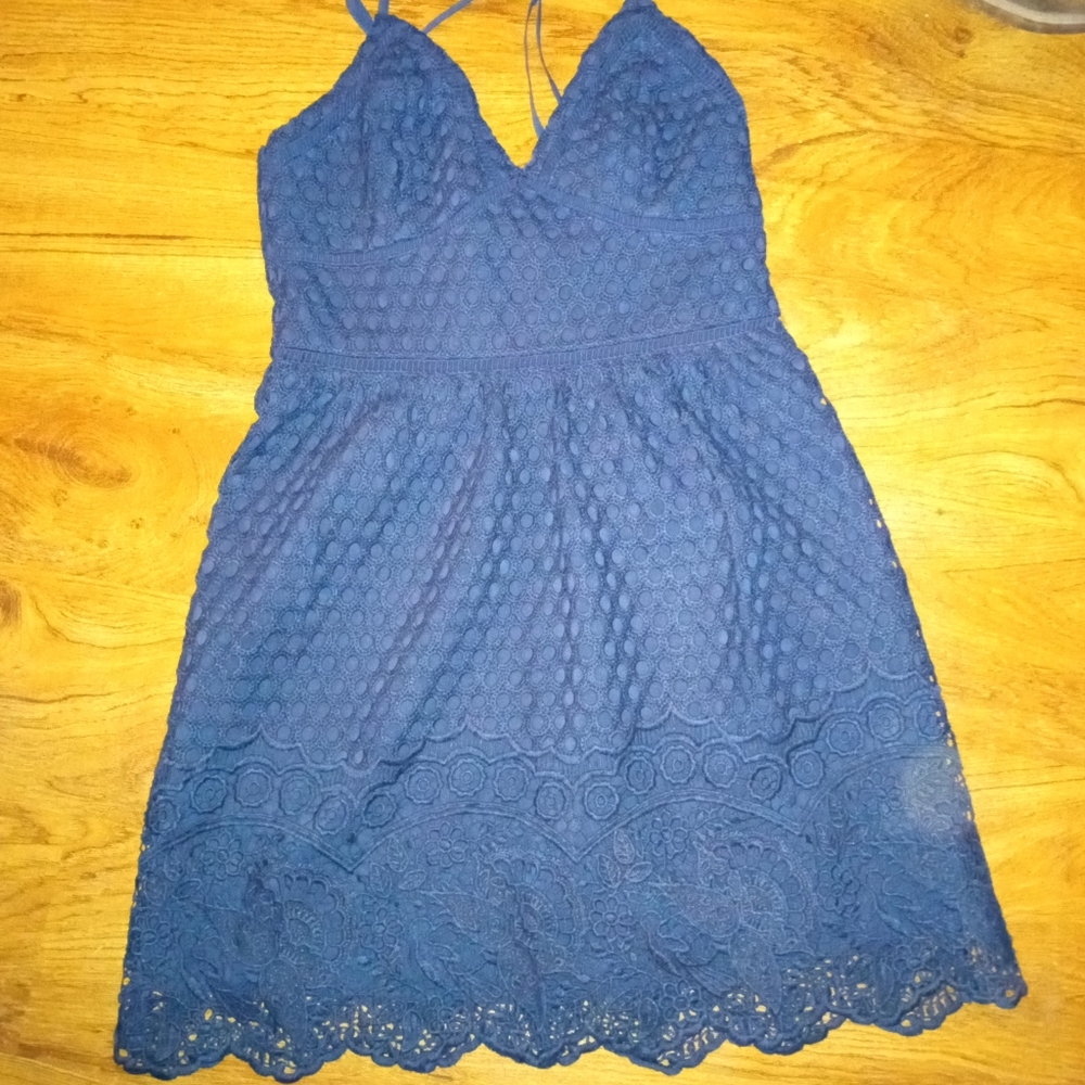 Abercrombie & Fitch Navy Lace Dress